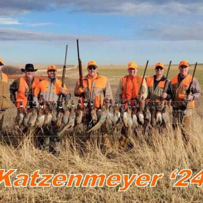 Hunters posing